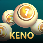 Keno number table game icon