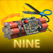 Nine card table game icon